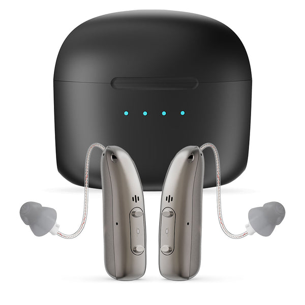 Rechargeable Behind ear hearing aids, Bluetooth with App control (Ref: R03L1)
