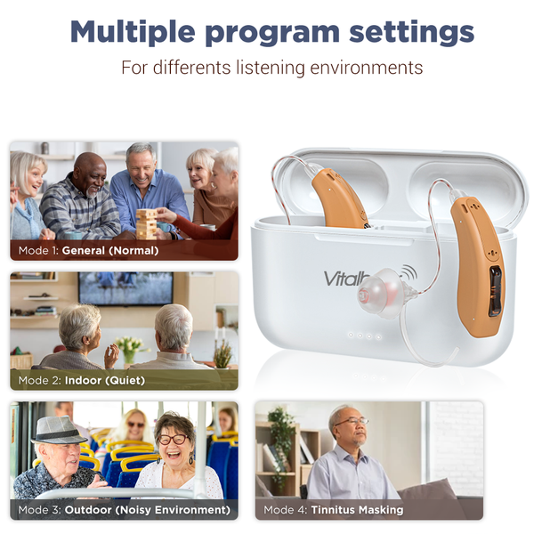 Harmony RIC Digital Hearing Aids – Rechargeable, 16-Channel, Bluetooth App Control